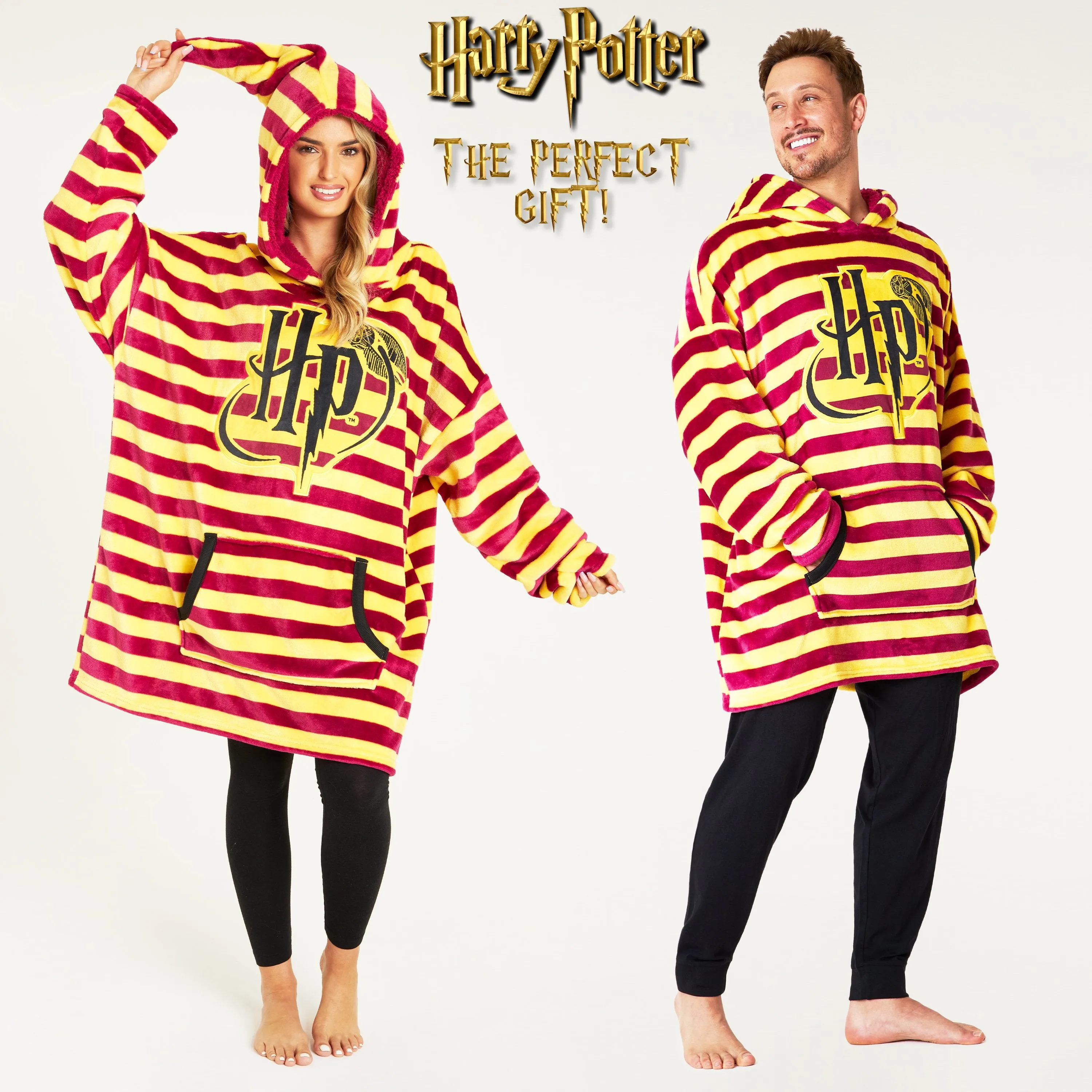 Harry Potter Women's Hoodies, Red Oversized Blanket Hoodie Harry Potter