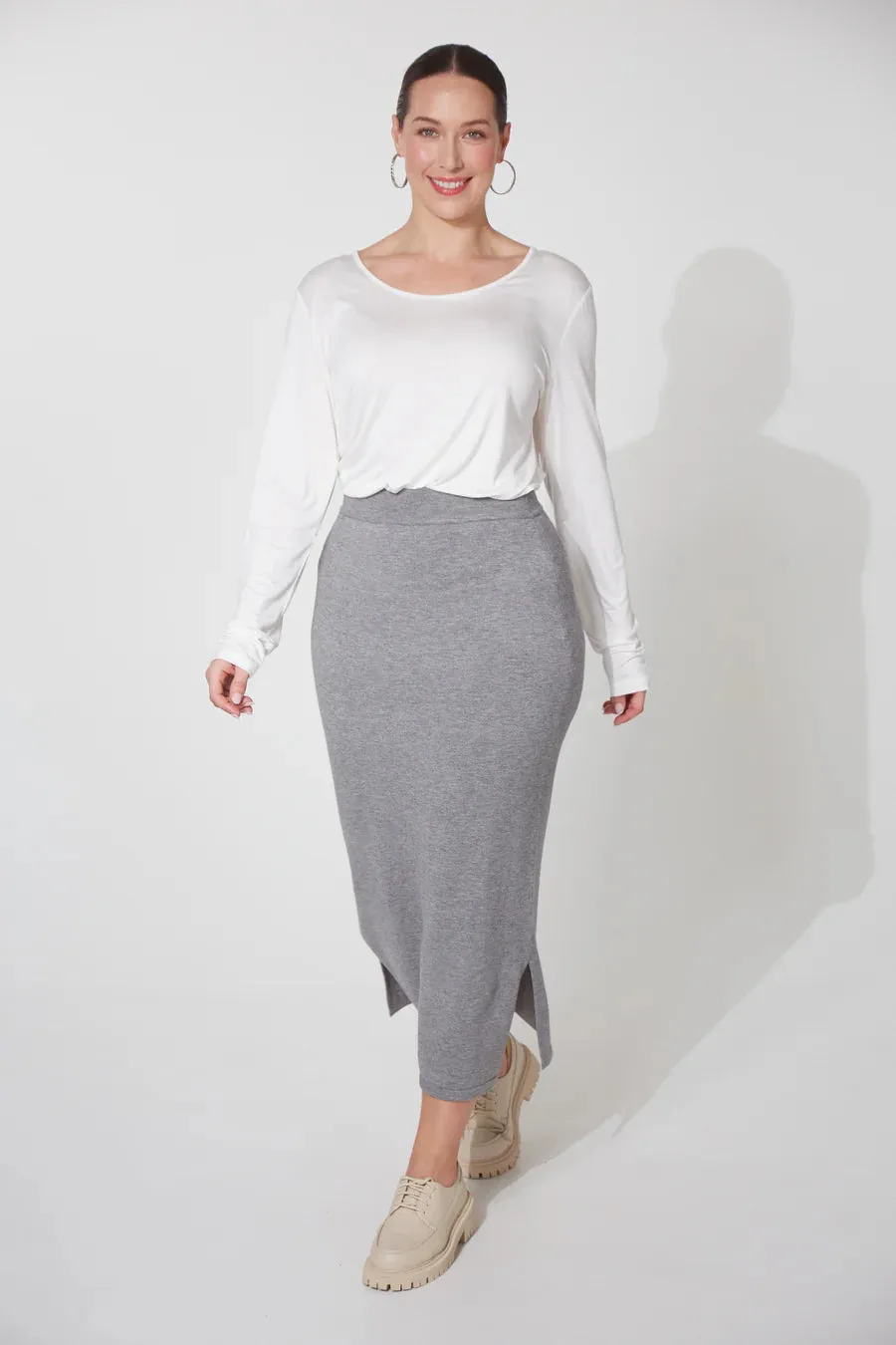 Haven - Nikolai Knit Skirt Grey