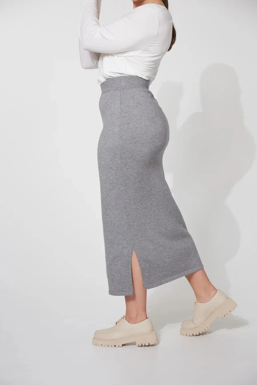 Haven - Nikolai Knit Skirt Grey