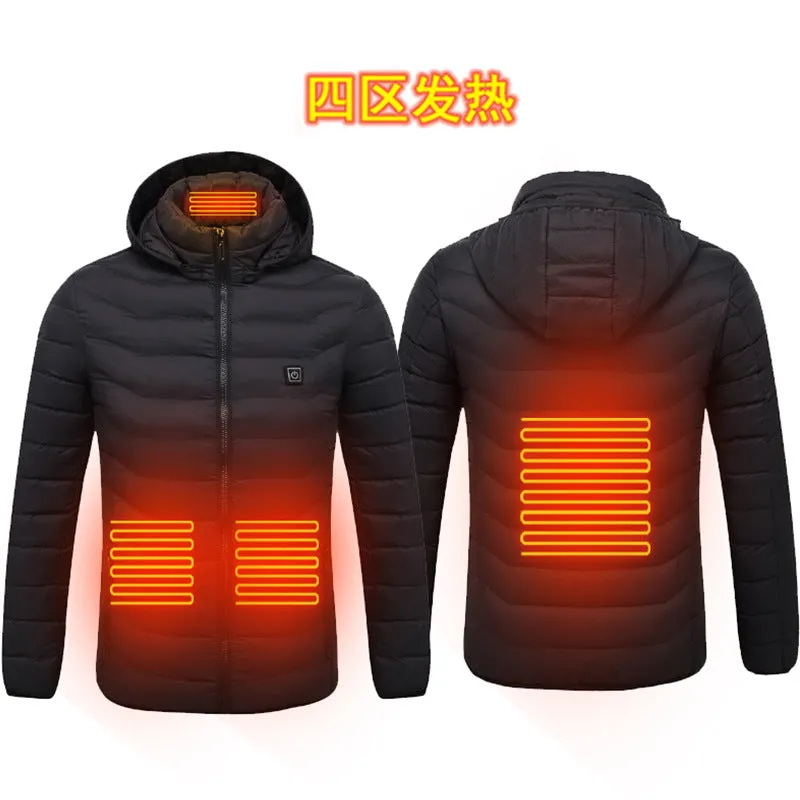Heating clothing new winter light and thin heating cotton jacket men's electric heating vest USB constant temperature heating clothing