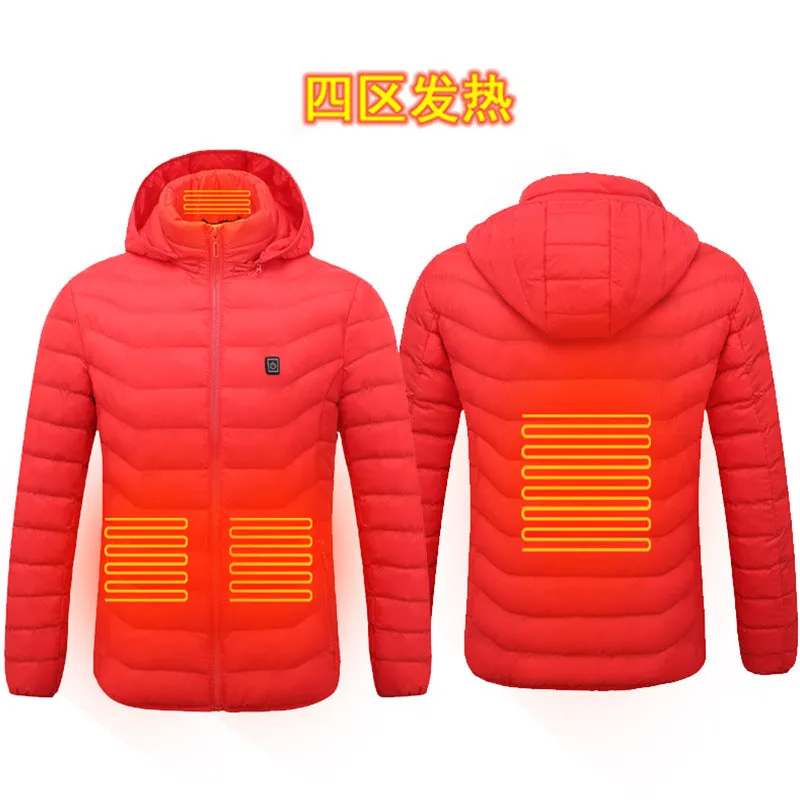 Heating clothing new winter light and thin heating cotton jacket men's electric heating vest USB constant temperature heating clothing