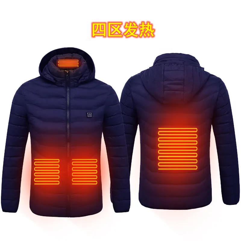 Heating clothing new winter light and thin heating cotton jacket men's electric heating vest USB constant temperature heating clothing