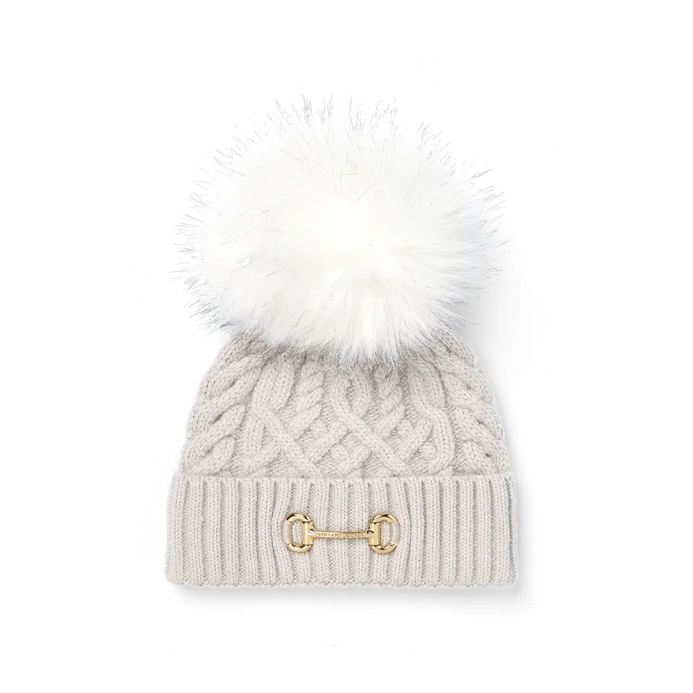 Holland Cooper Ladies Horsebit Bobble Hat