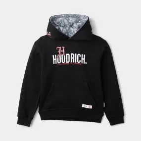 Hoodrich Junior Boys Eterno Pullover Hoodie Black / White - Lychee