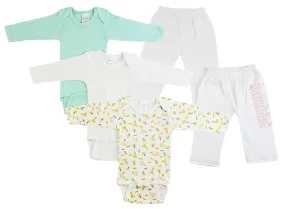 Infant Girls Long Sleeve Onezies and Track Sweatpants