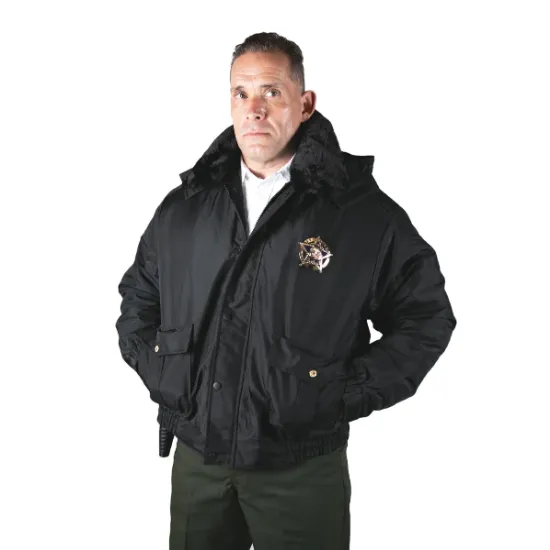 [JSH02-2XL-CUSTOMIZED] All Season Deluxe Bomber Jacket (Black)