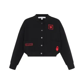 Kids Multi-Patch Bomber Jacket