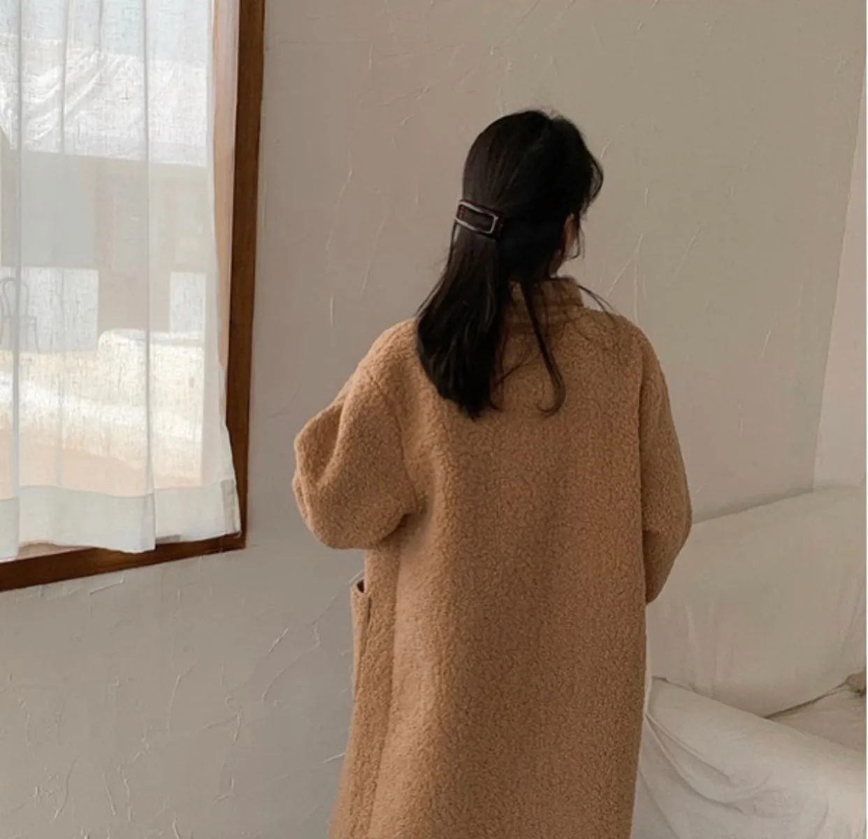 Lamb Fox Fur Long Coat Gabriela