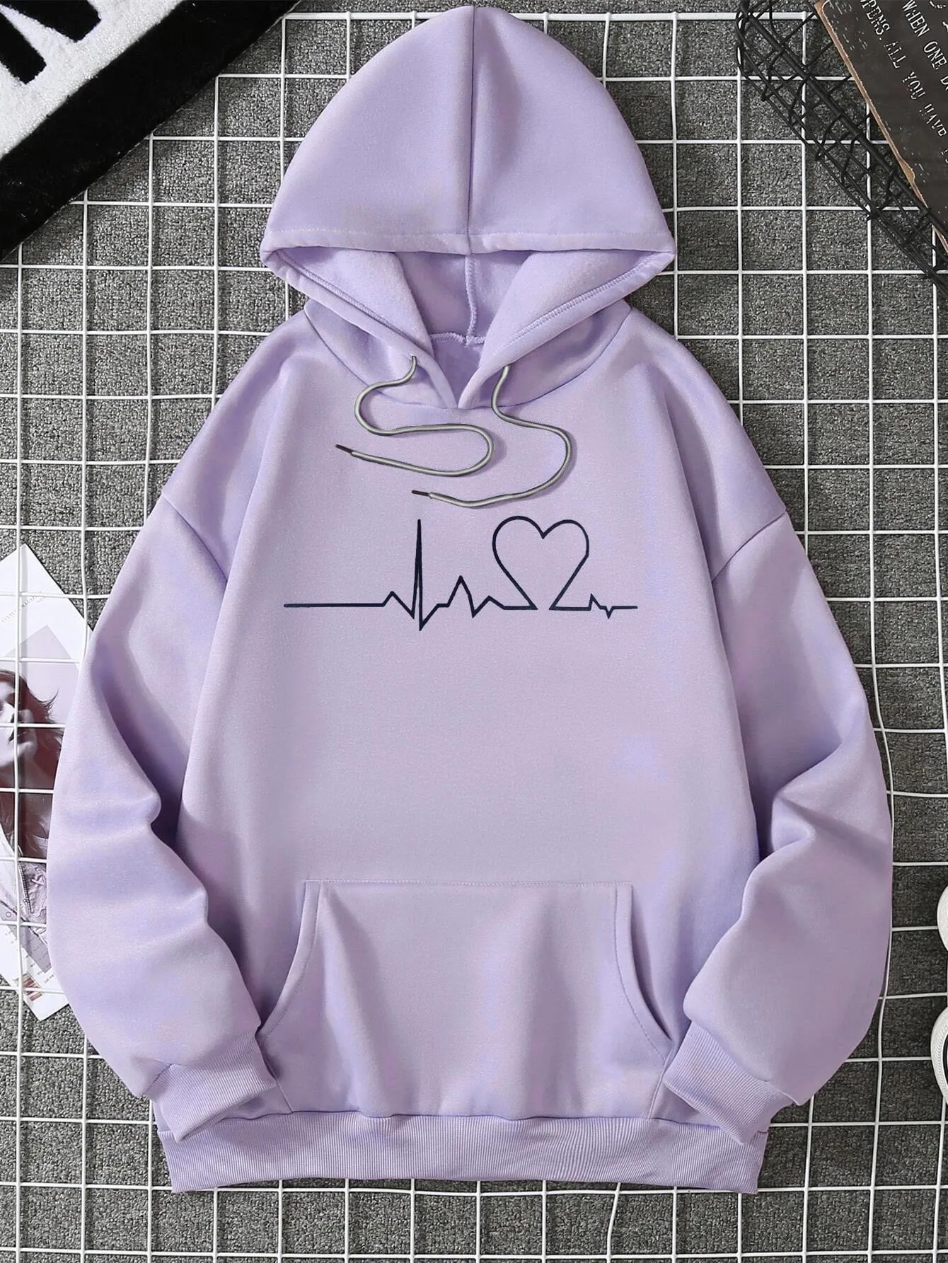 LILAC HOOIDE HEART VEIN