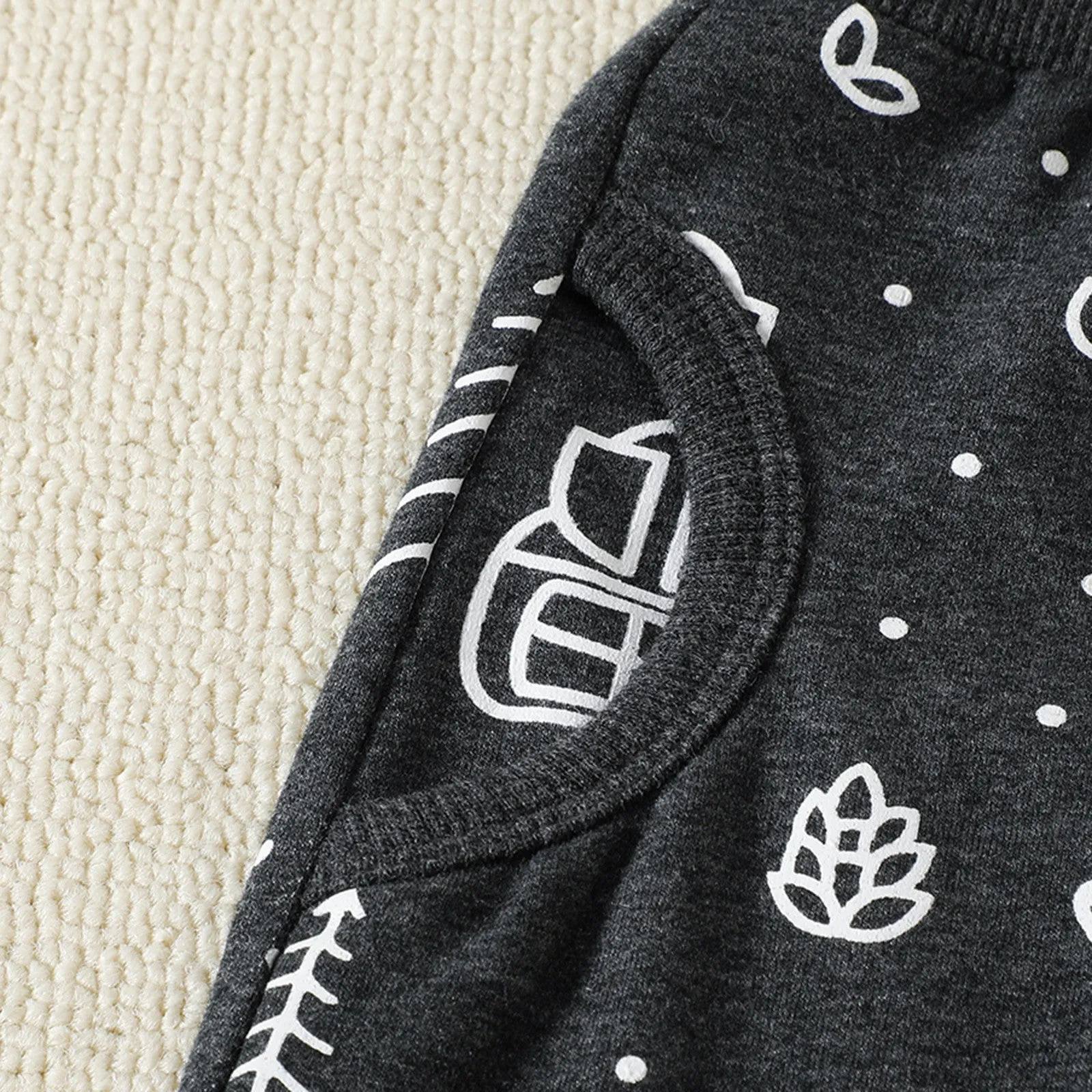 Long-Sleeve Graphic Top and Pants Set