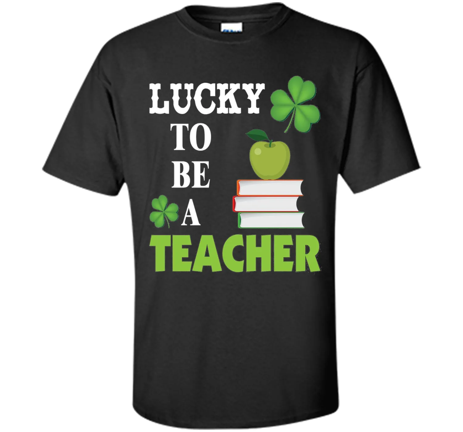 Lucky to be a Teacher St Patricks Day T-Shirt Shamrocks