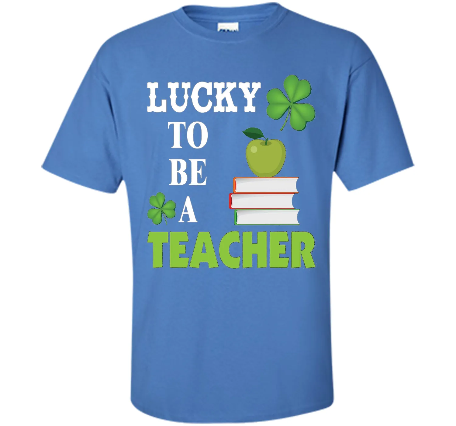 Lucky to be a Teacher St Patricks Day T-Shirt Shamrocks