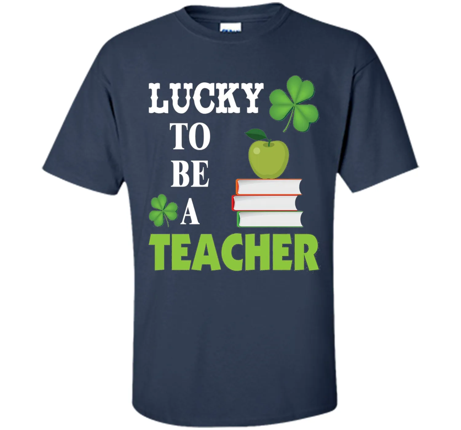 Lucky to be a Teacher St Patricks Day T-Shirt Shamrocks