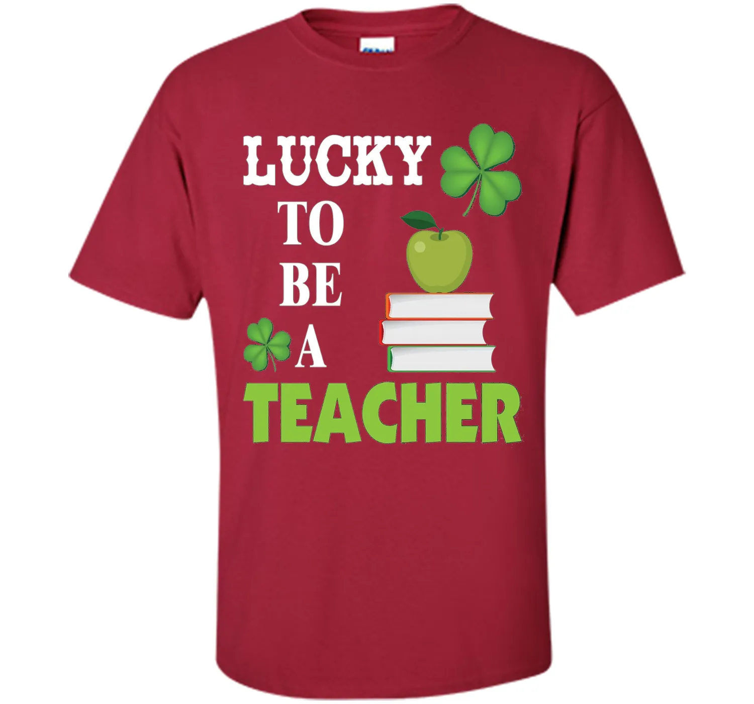 Lucky to be a Teacher St Patricks Day T-Shirt Shamrocks