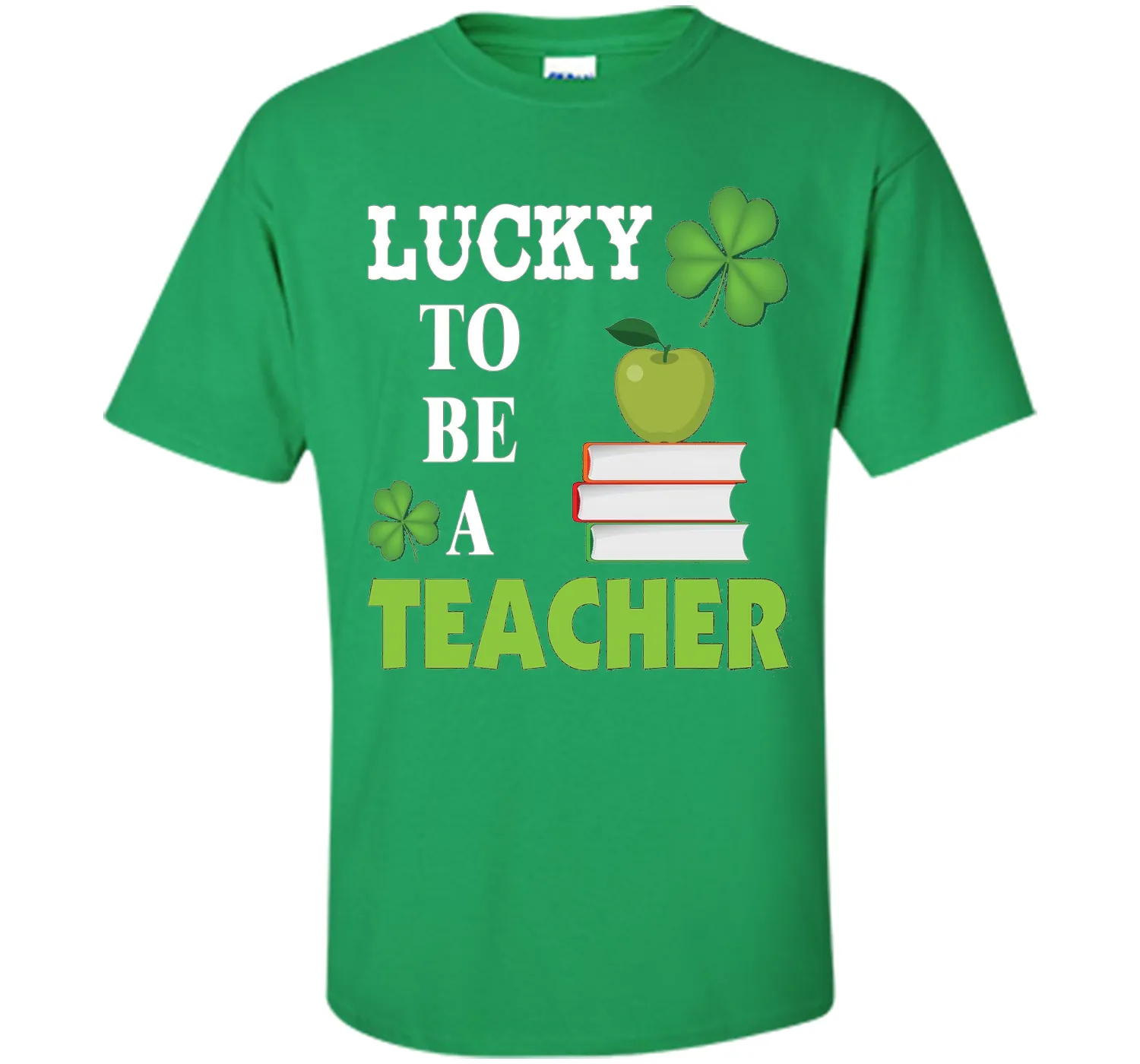 Lucky to be a Teacher St Patricks Day T-Shirt Shamrocks