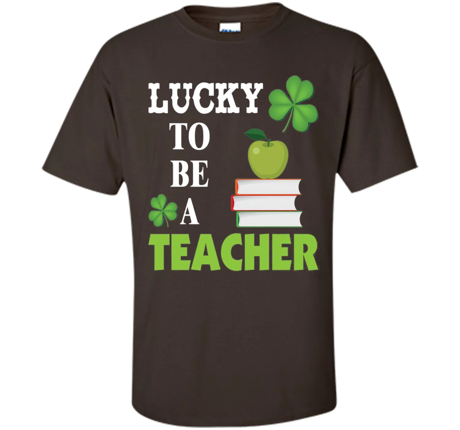 Lucky to be a Teacher St Patricks Day T-Shirt Shamrocks