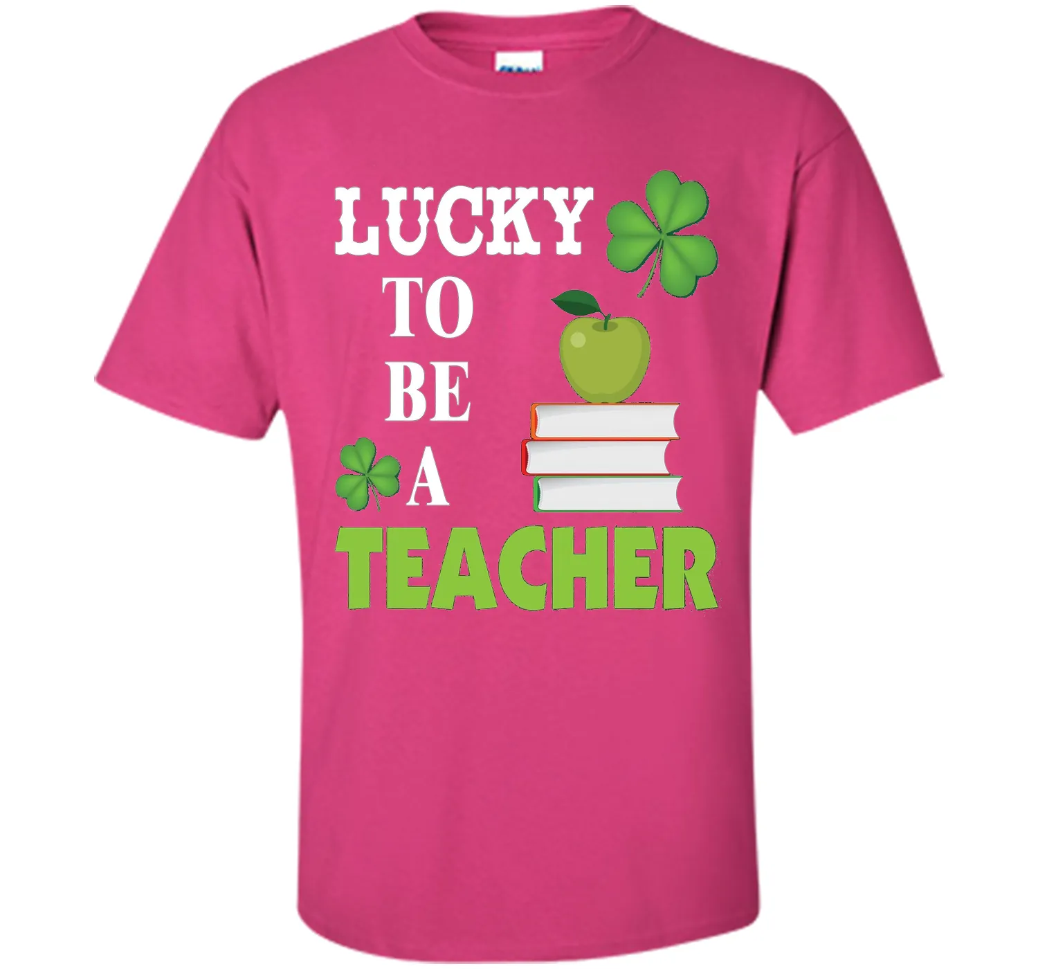 Lucky to be a Teacher St Patricks Day T-Shirt Shamrocks