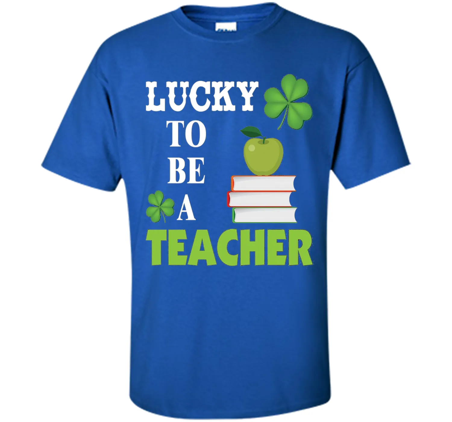 Lucky to be a Teacher St Patricks Day T-Shirt Shamrocks