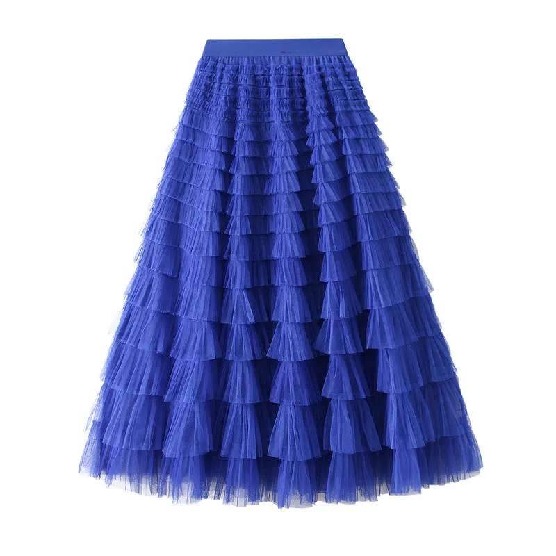Luna Long Pleated Skirt