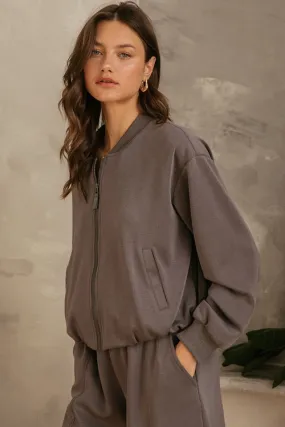 Luxe Modal Bomber Jacket