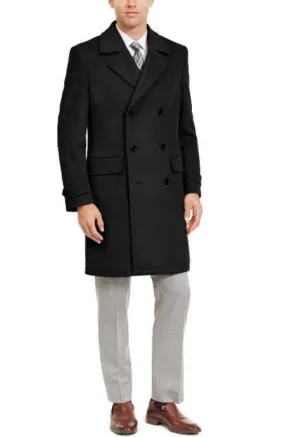Manhattan 34 Inch Double Breasted Mens Overcoat - Mens Topcoat - Wholesale Coat - Wholesale Winter Coats