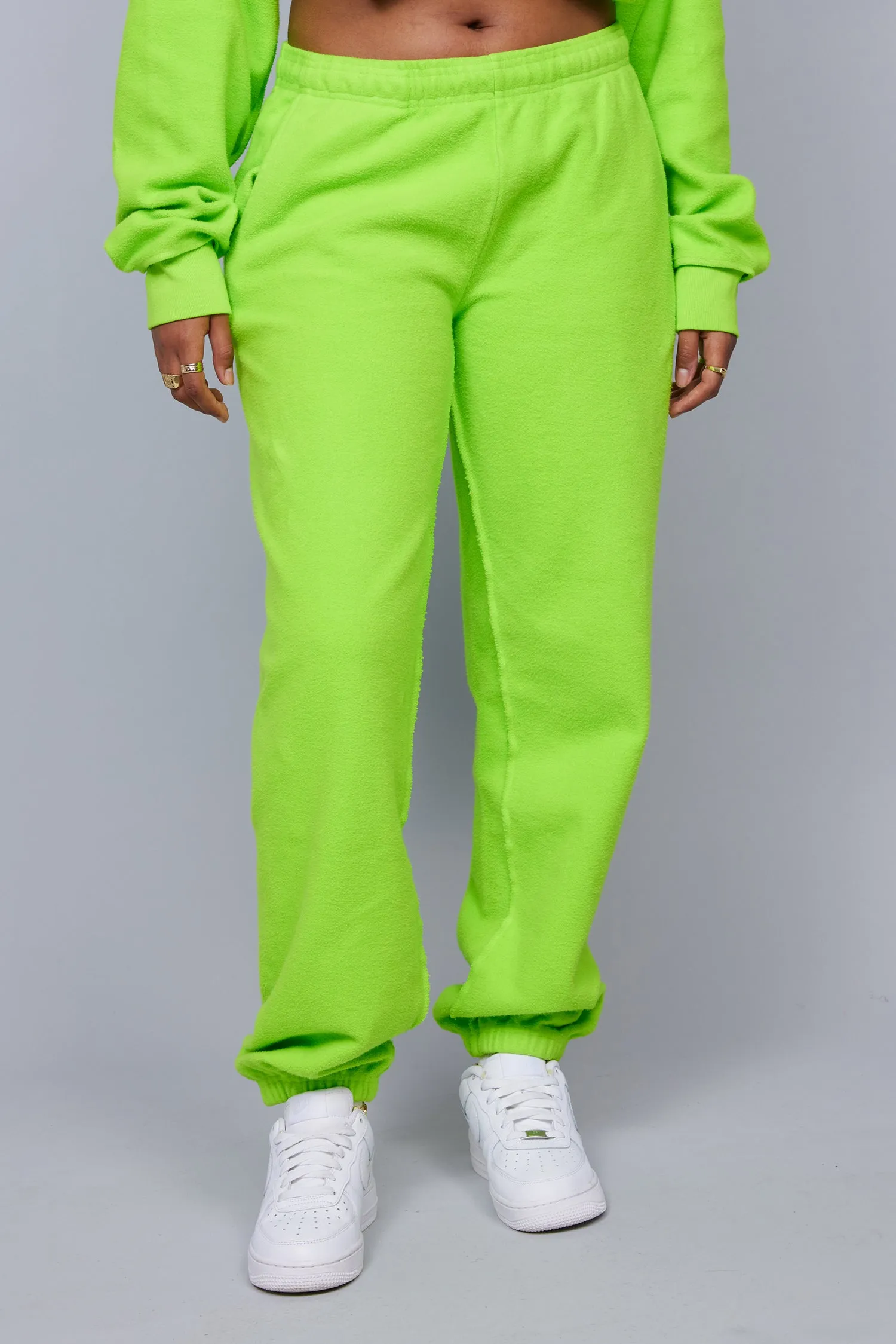 ME. Reverse Brushed Sweatpant - Acid Lime