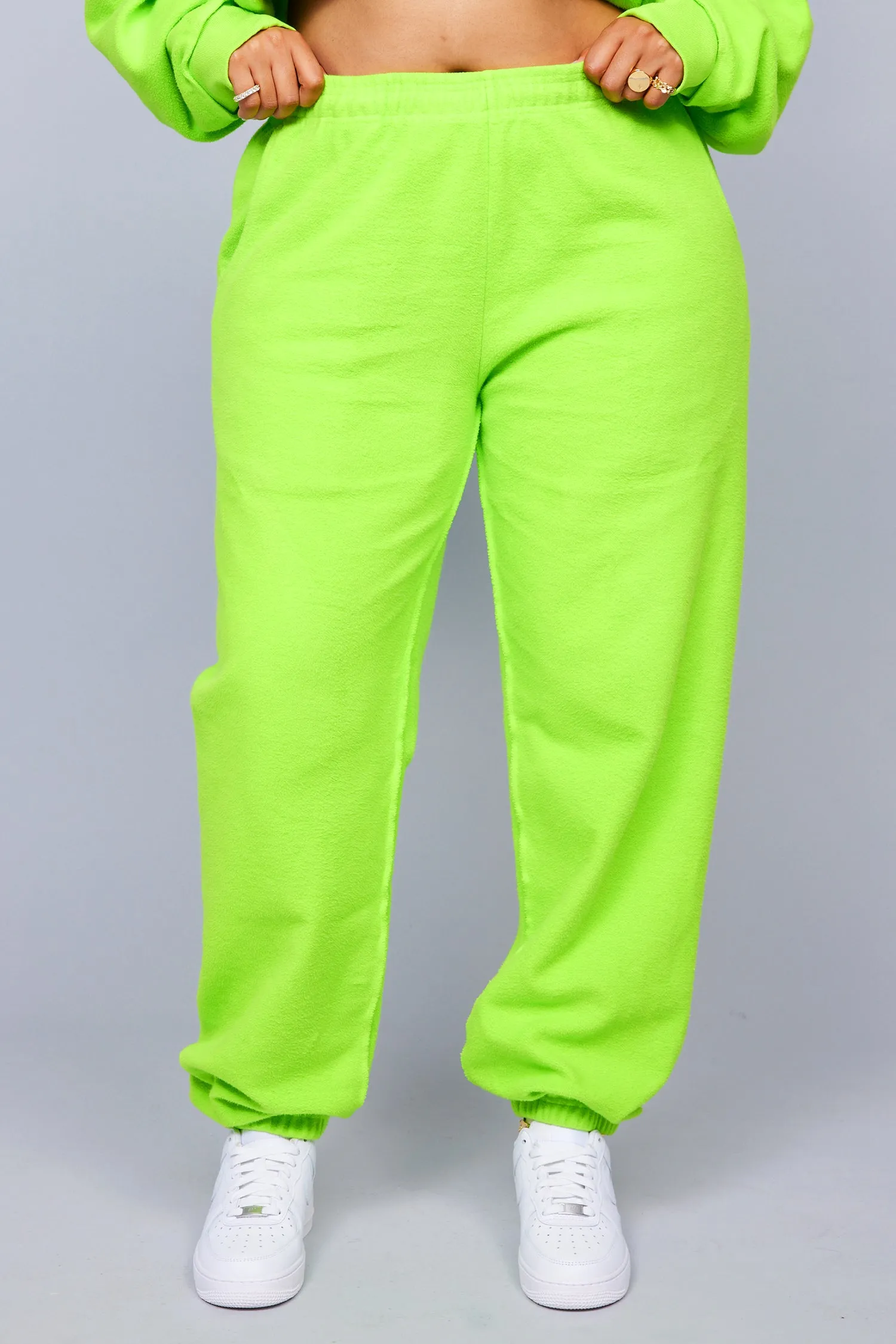 ME. Reverse Brushed Sweatpant - Acid Lime