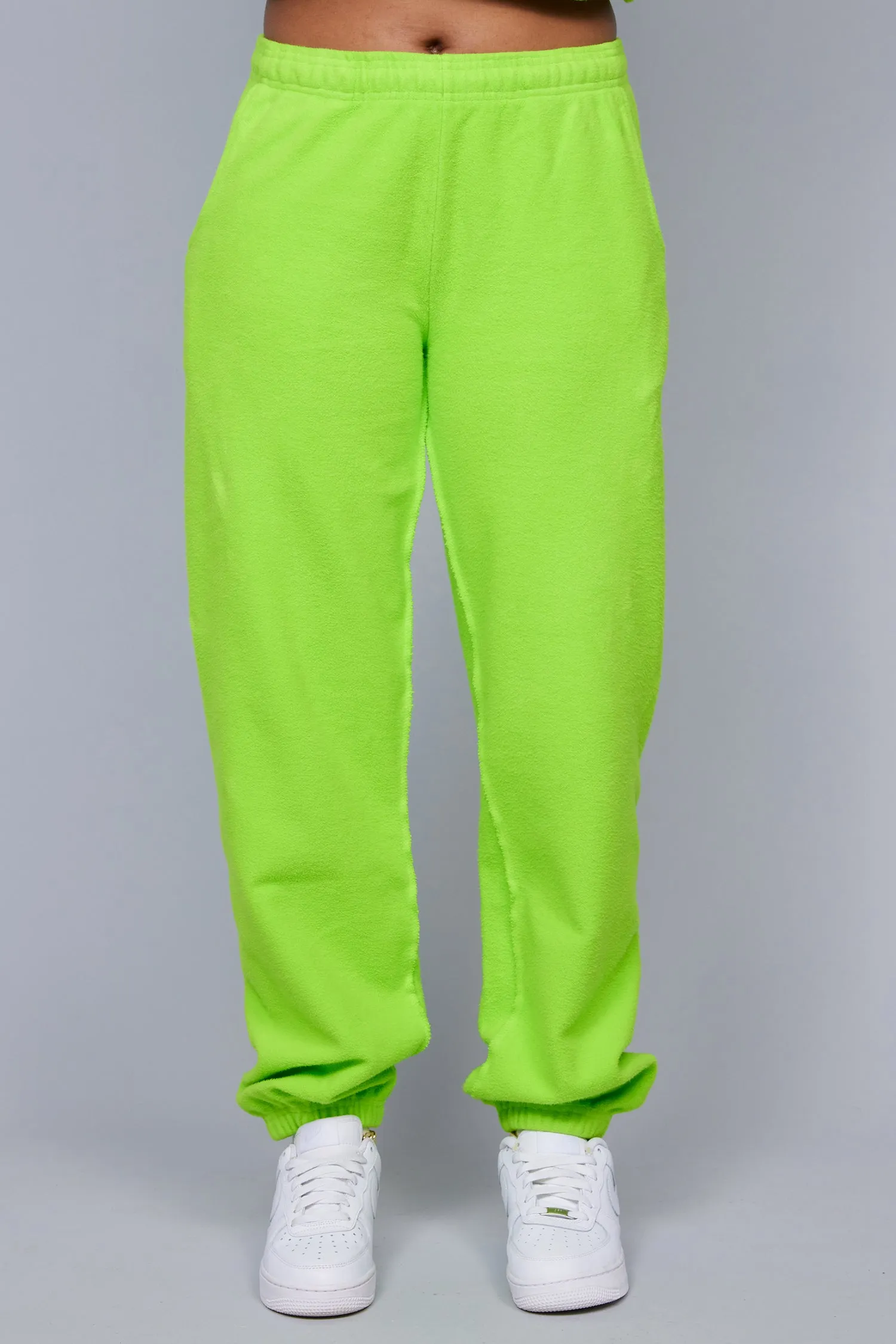 ME. Reverse Brushed Sweatpant - Acid Lime