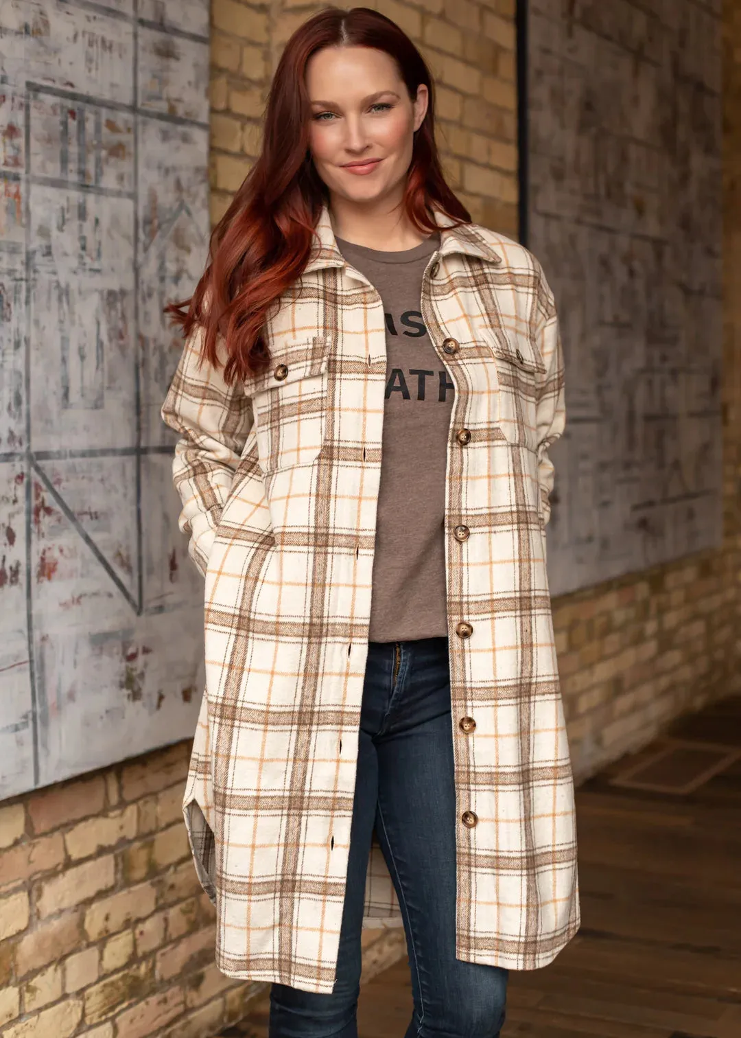 Nikki Jacket Long Flannel