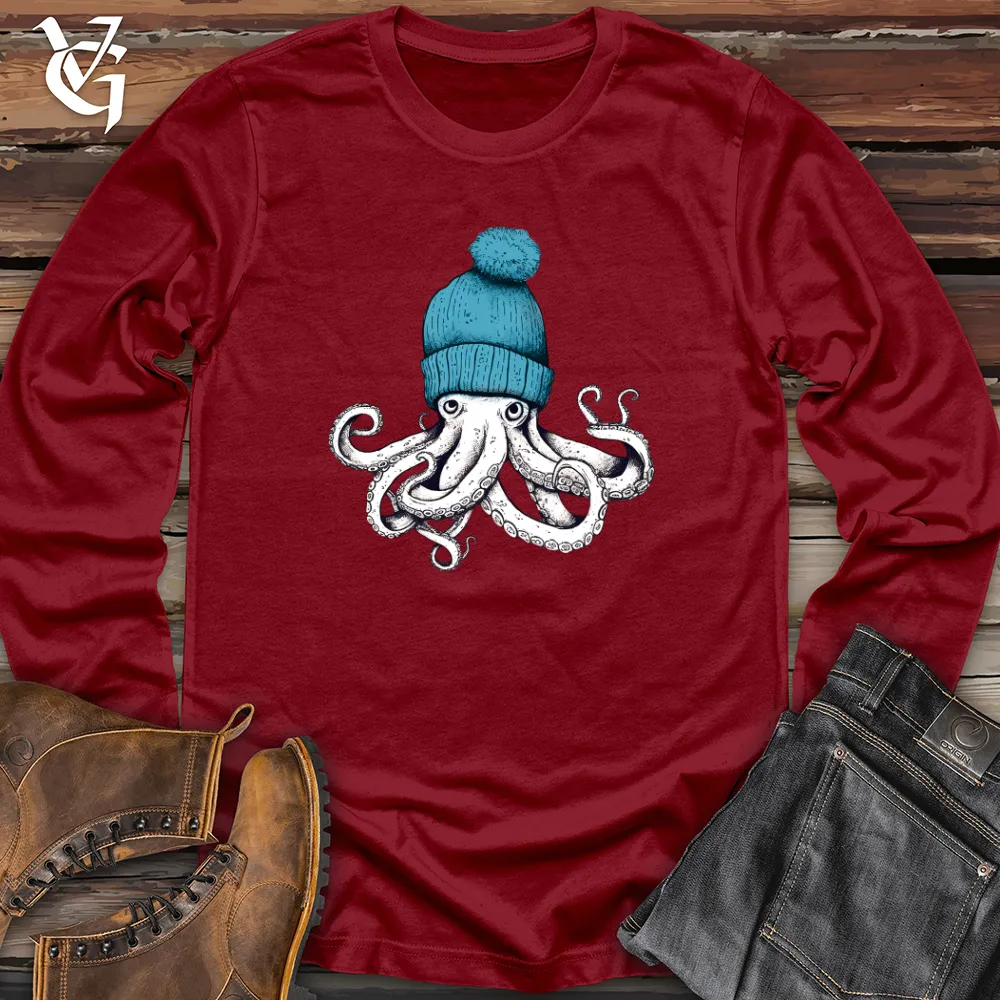 Octopus Wearing Beanie Long Sleeve