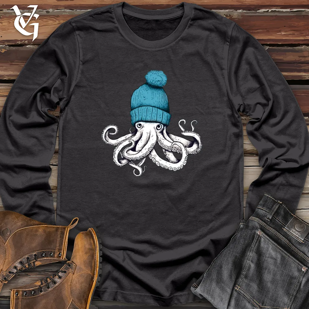 Octopus Wearing Beanie Long Sleeve