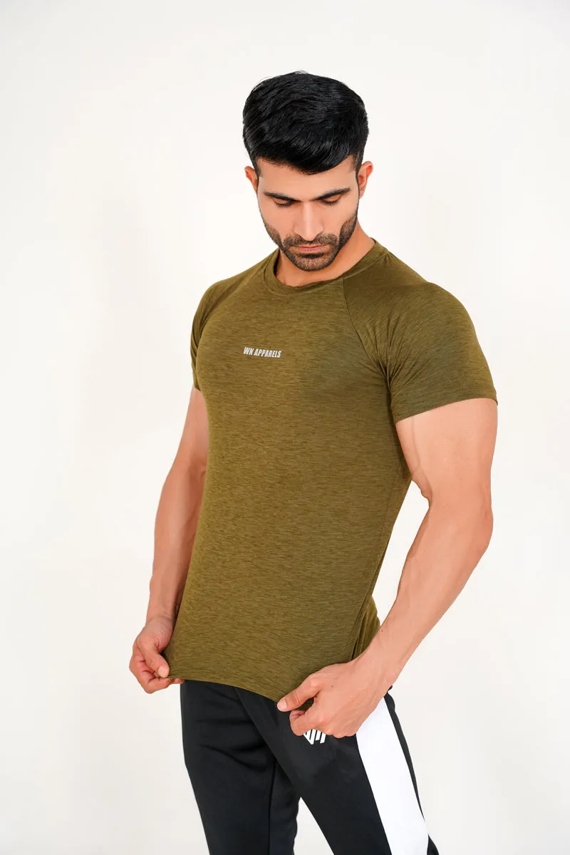 OLIVE FLEX FIT TEE