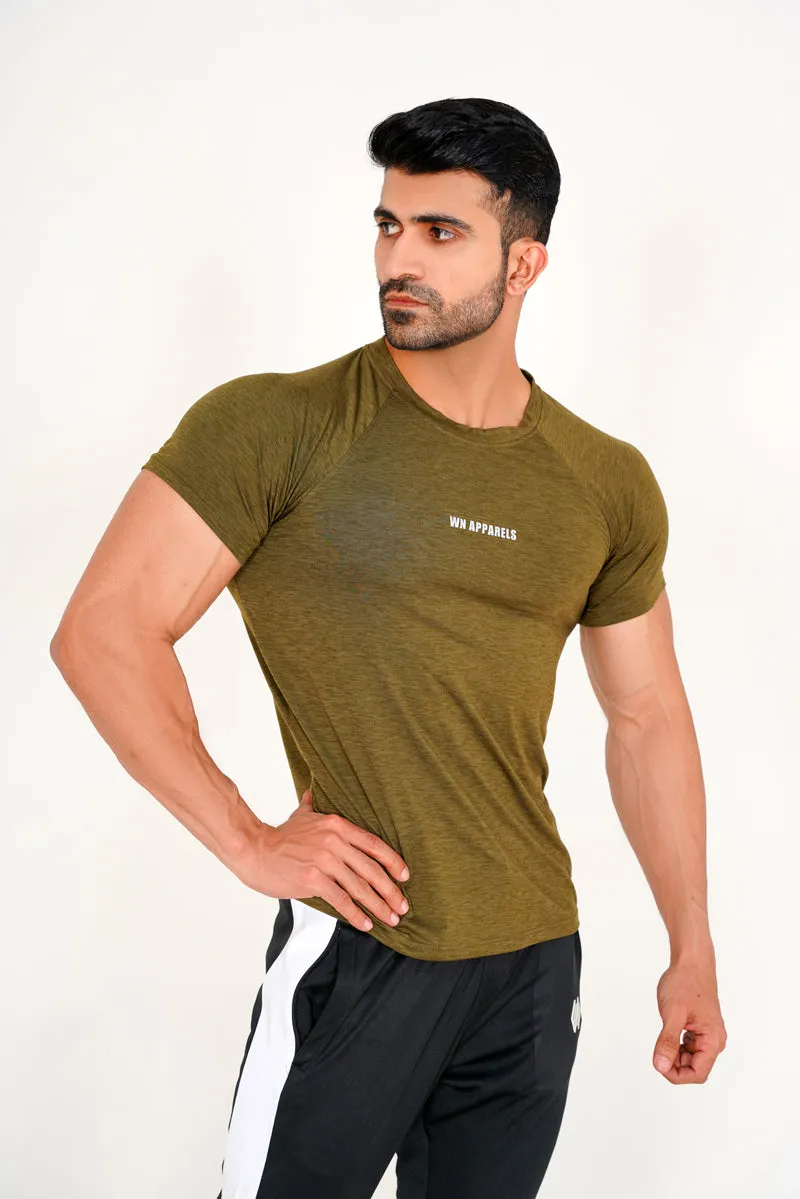 OLIVE FLEX FIT TEE