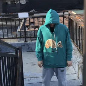 Palm Angels Hoodie Broken Bear Embroidered Hoodie Men 'S And Women 'S Coat