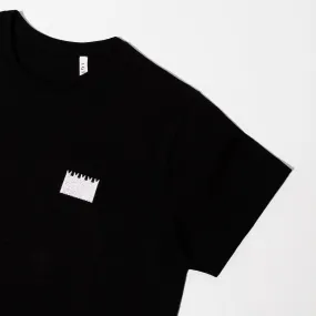 "Tiny Castle A" black t-shirt
