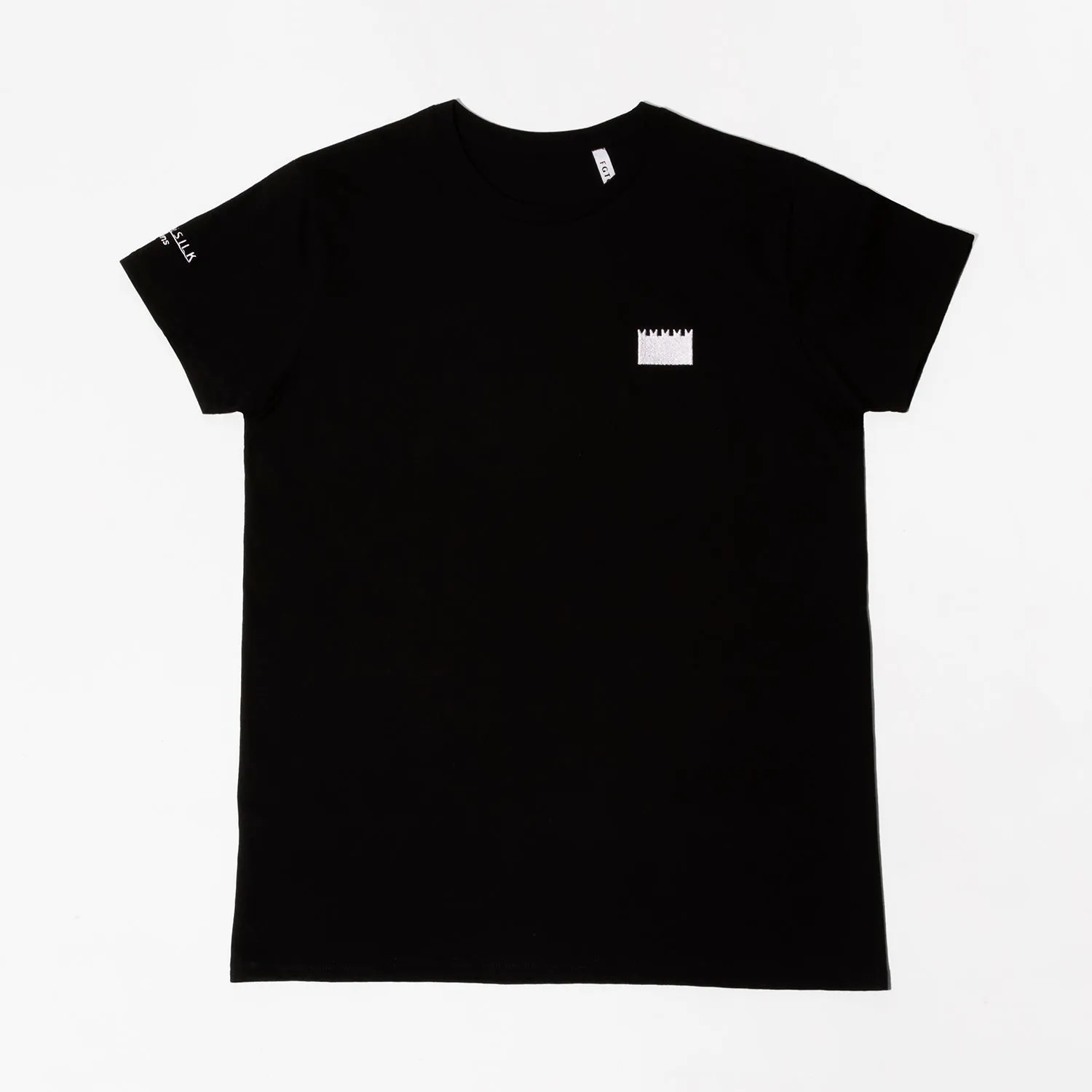 "Tiny Castle A" black t-shirt