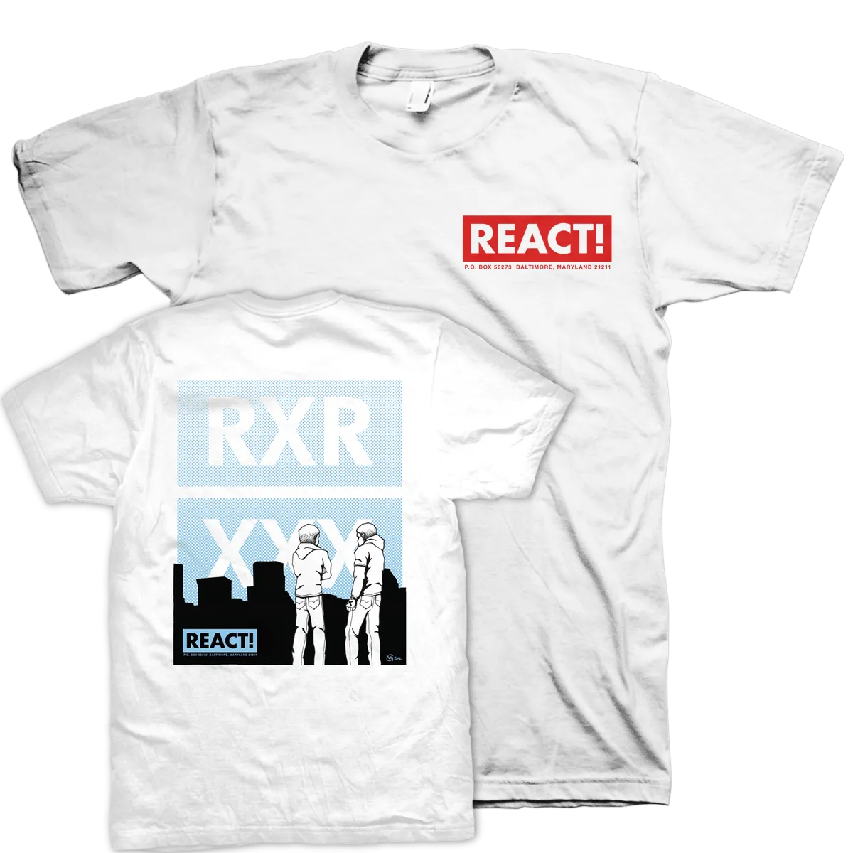 React Records "Baltimore" White T-Shirt