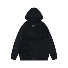 Rebel Edge Studded Hoodie