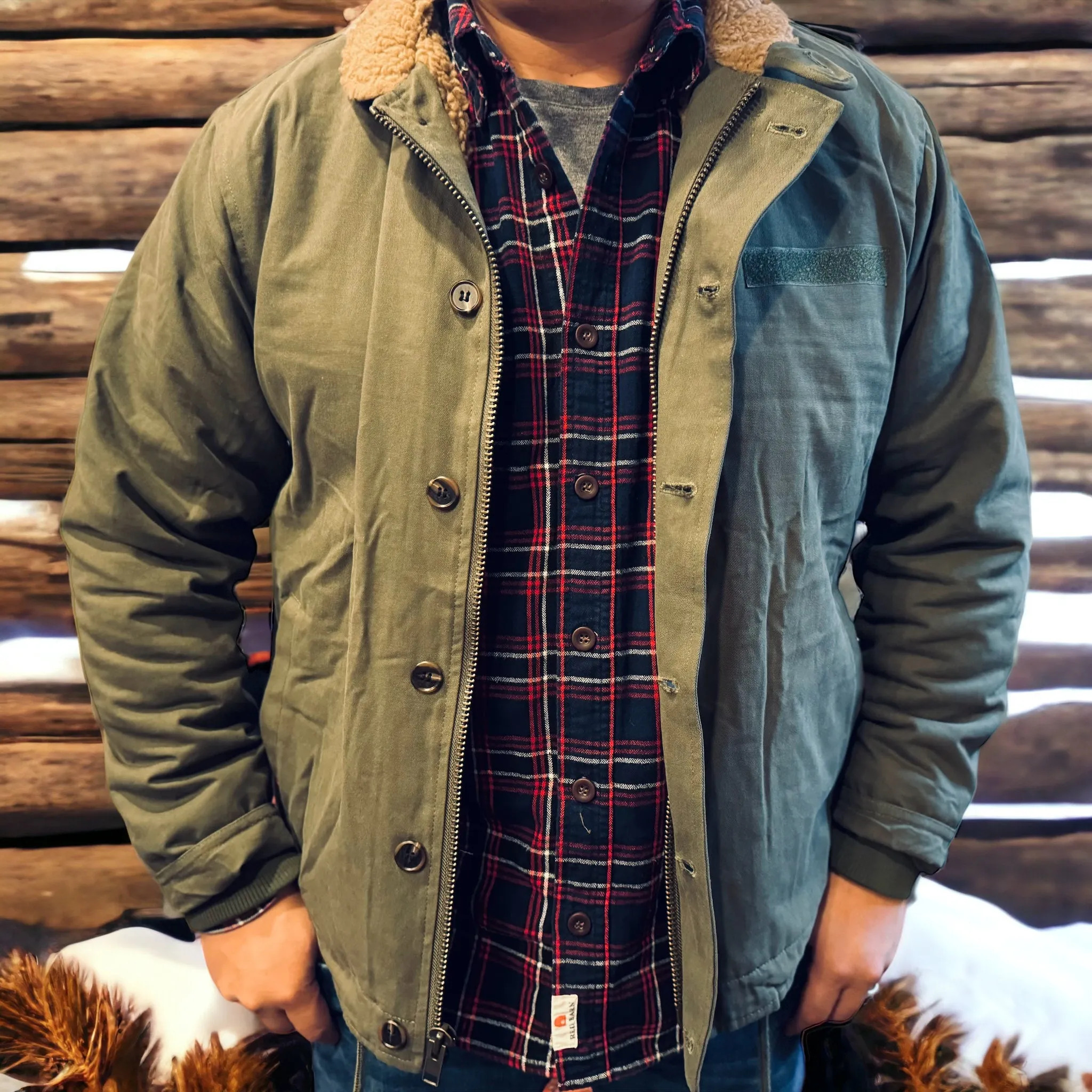 REDBARN RHO Deck Coat Sherpa lined warm jacket