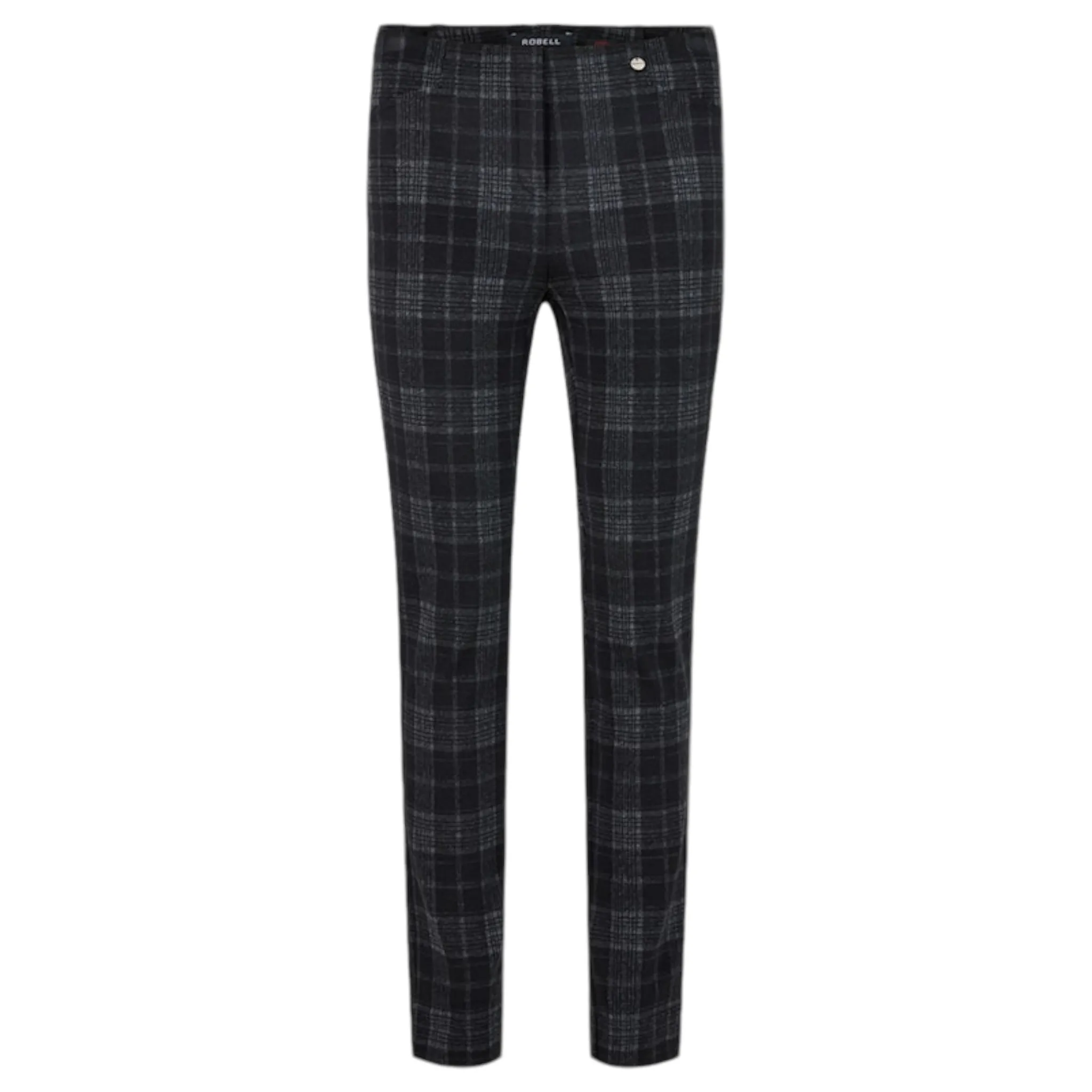 Robell Rose 09 Trousers Grey Check