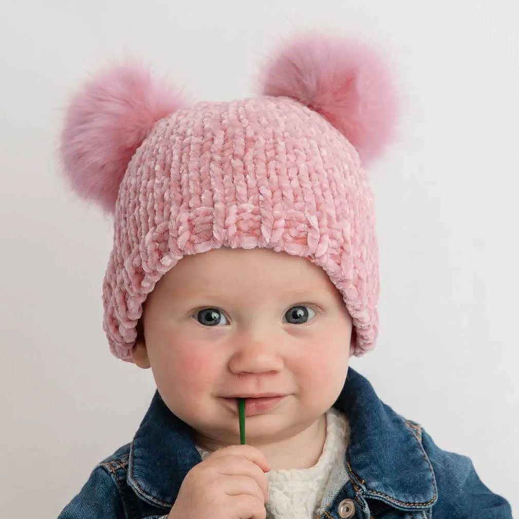 Rosy Chenille Beanie Hat Baby & Kids