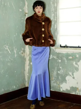 Satin Slim Long Mermaid Skirt