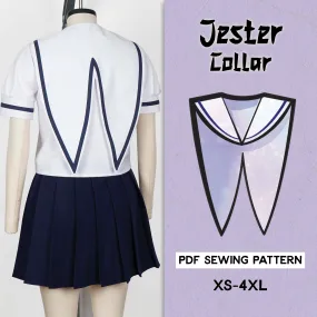 Seifuku Jester Collar Sewing Pattern/Downloadable PDF and Tutorial Book