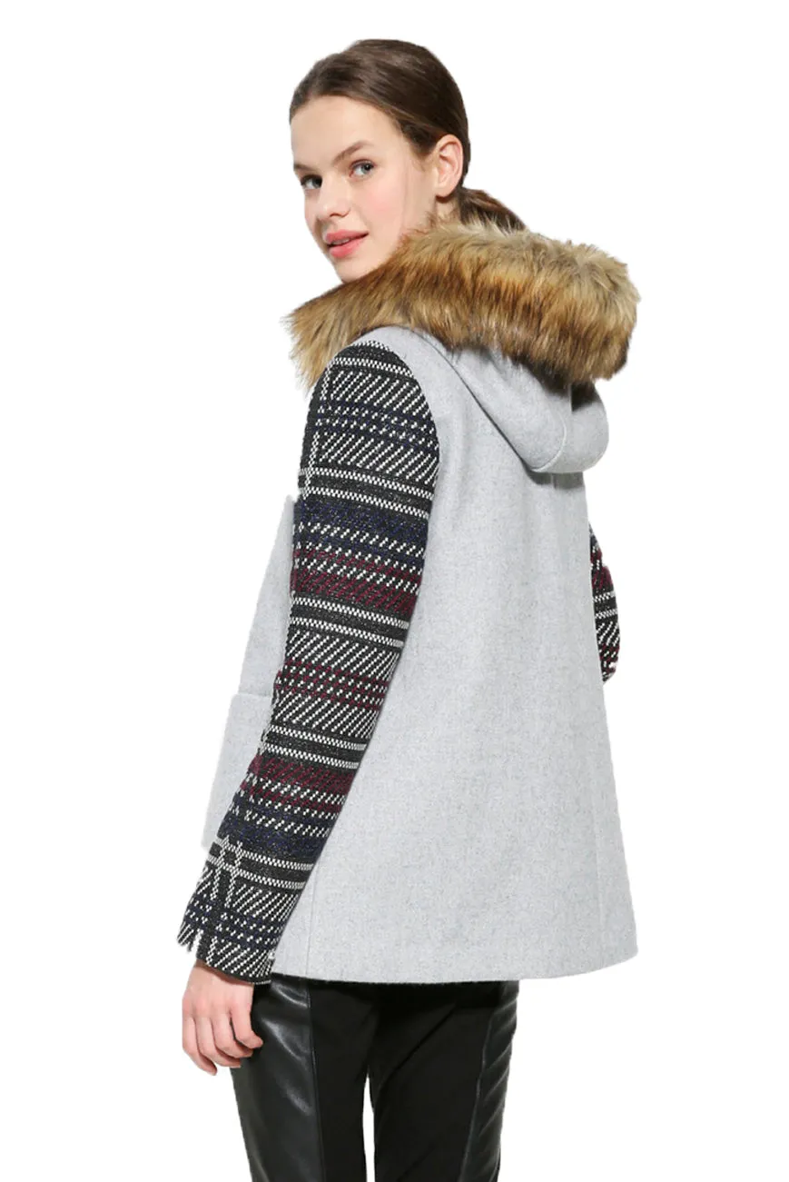 Selena Grey Coat Desigual Style 17WWEWA0P