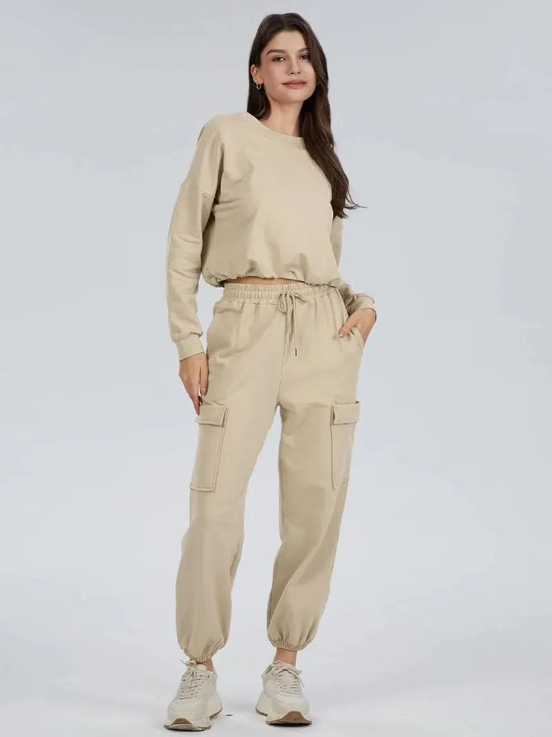 Sporty Long Sleeve & Cargo Sweat Sets