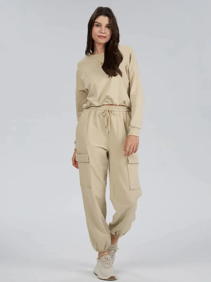 Sporty Long Sleeve & Cargo Sweat Sets