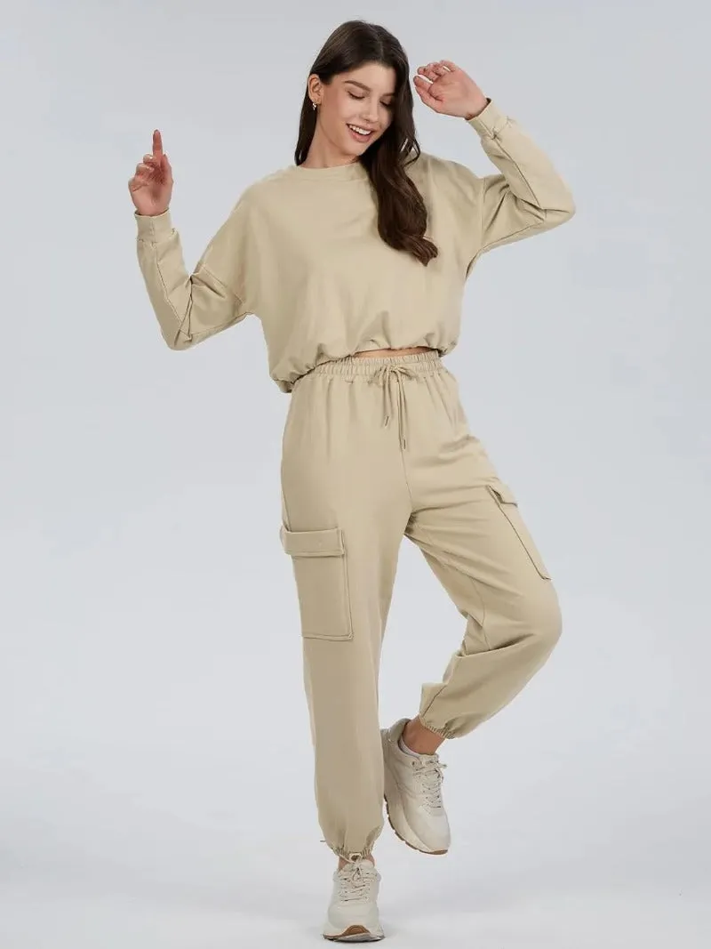 Sporty Long Sleeve & Cargo Sweat Sets
