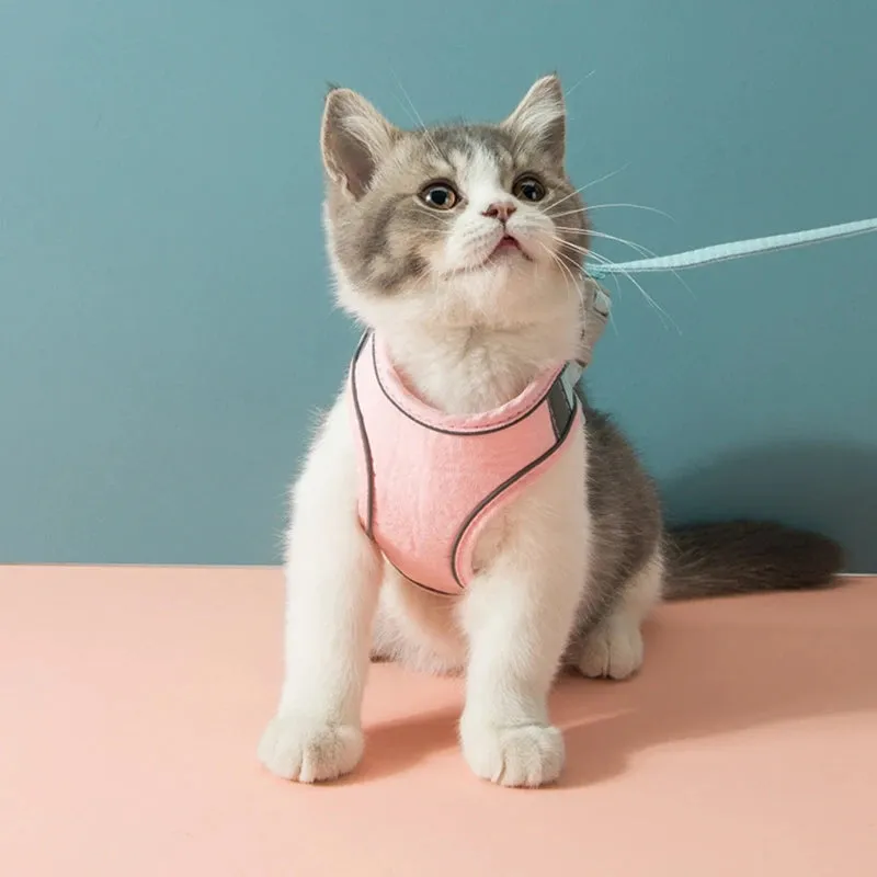 Suede Breathable Cat Harnesses