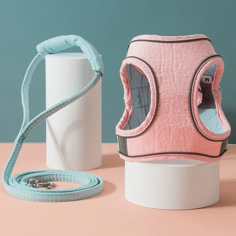 Suede Breathable Cat Harnesses