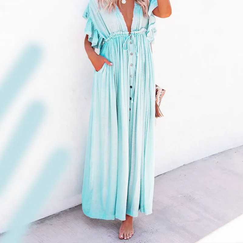 Sun Protection Beach Long Skirt